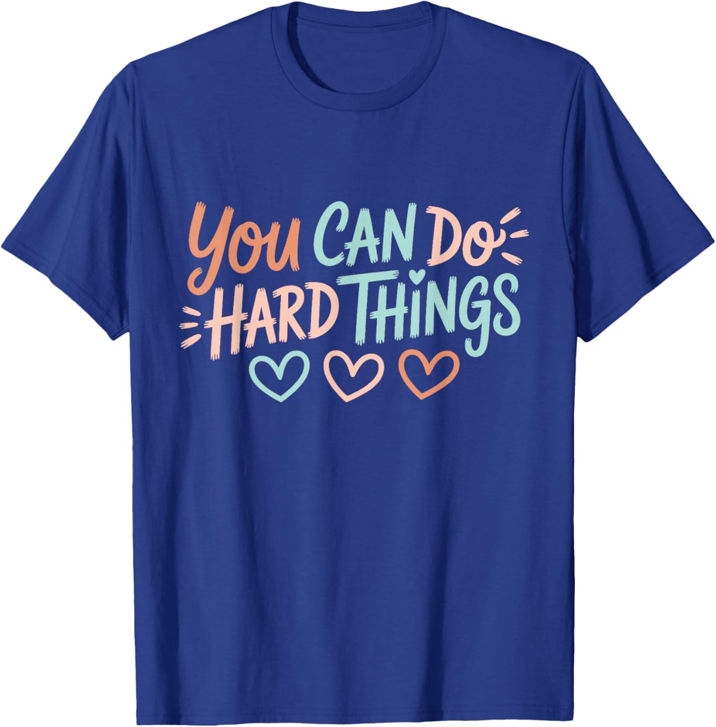 Test Day Teacher You Can Do Hard Things Testing Day Kids T-Shirt - T-Shirt | Royal