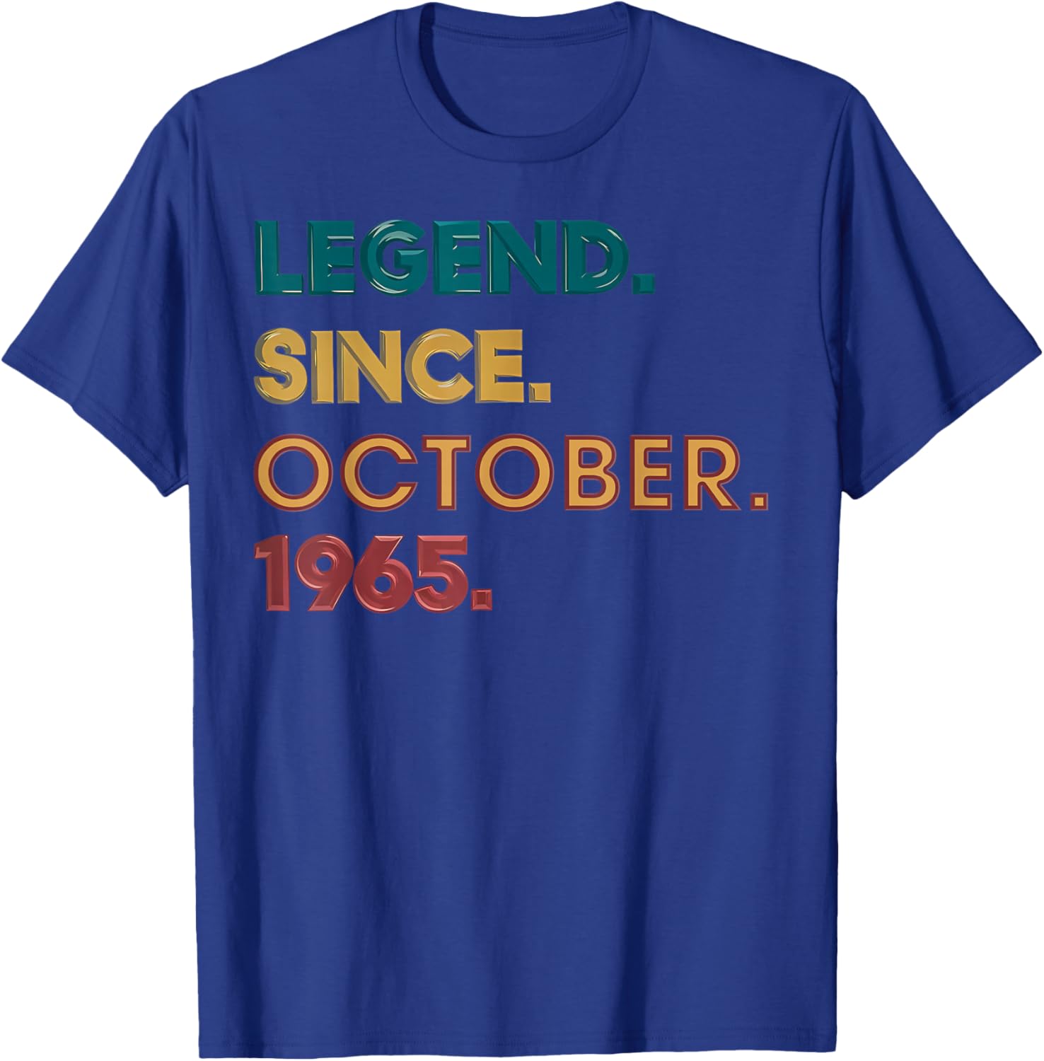 Legend 1965 60th Birthday Gifts Women 60 Year Old T-Shirt - T-Shirt | Royal