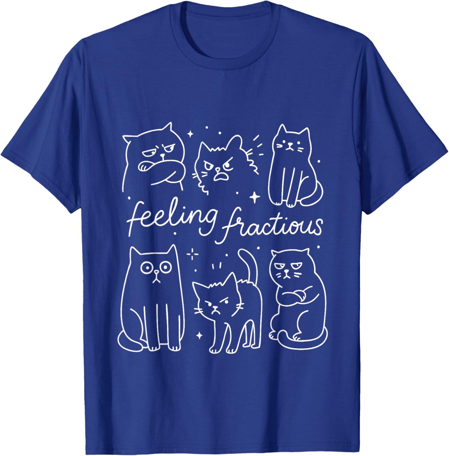 Feeling Fractious Veterinary Medicine Vet Med Cute Cat Lover T-Shirt - T-Shirt | Royal