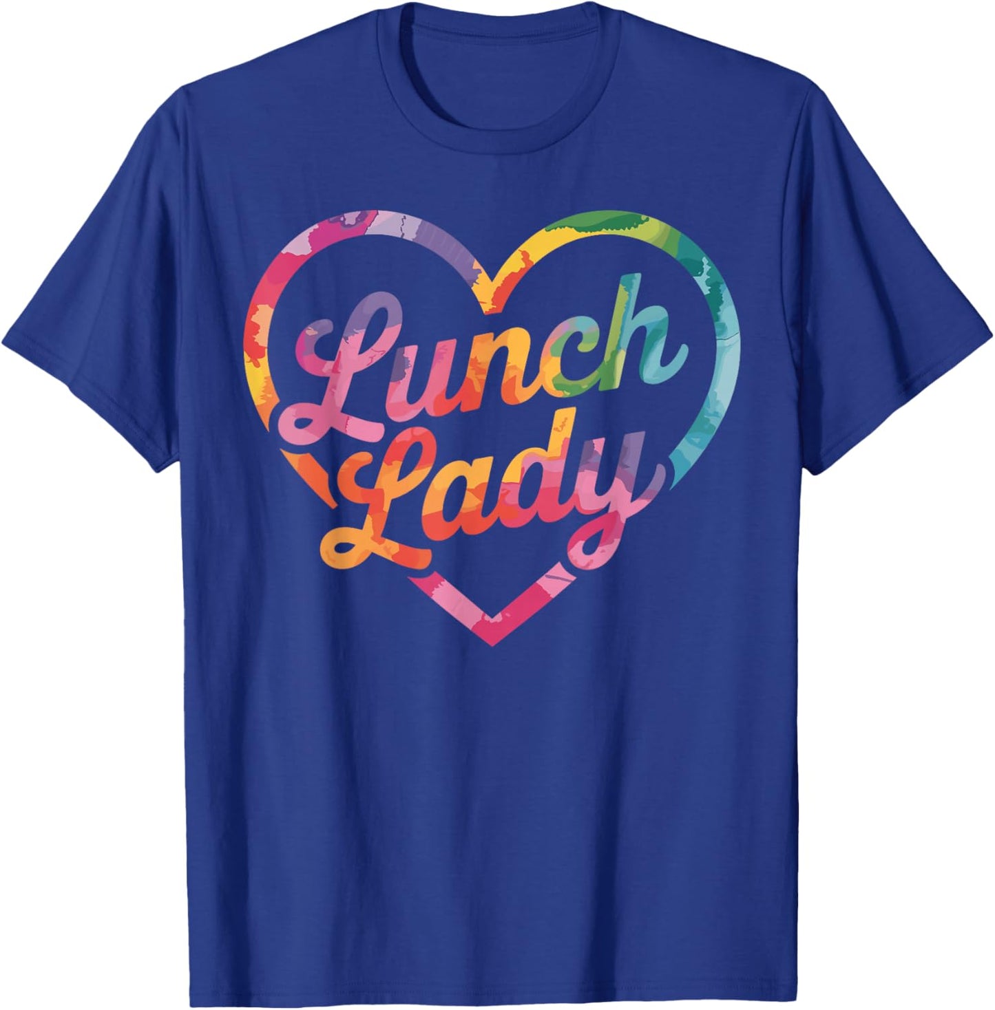 Lunch Lady Heart Cafeteria Worker T-Shirt - T-Shirt | Royal