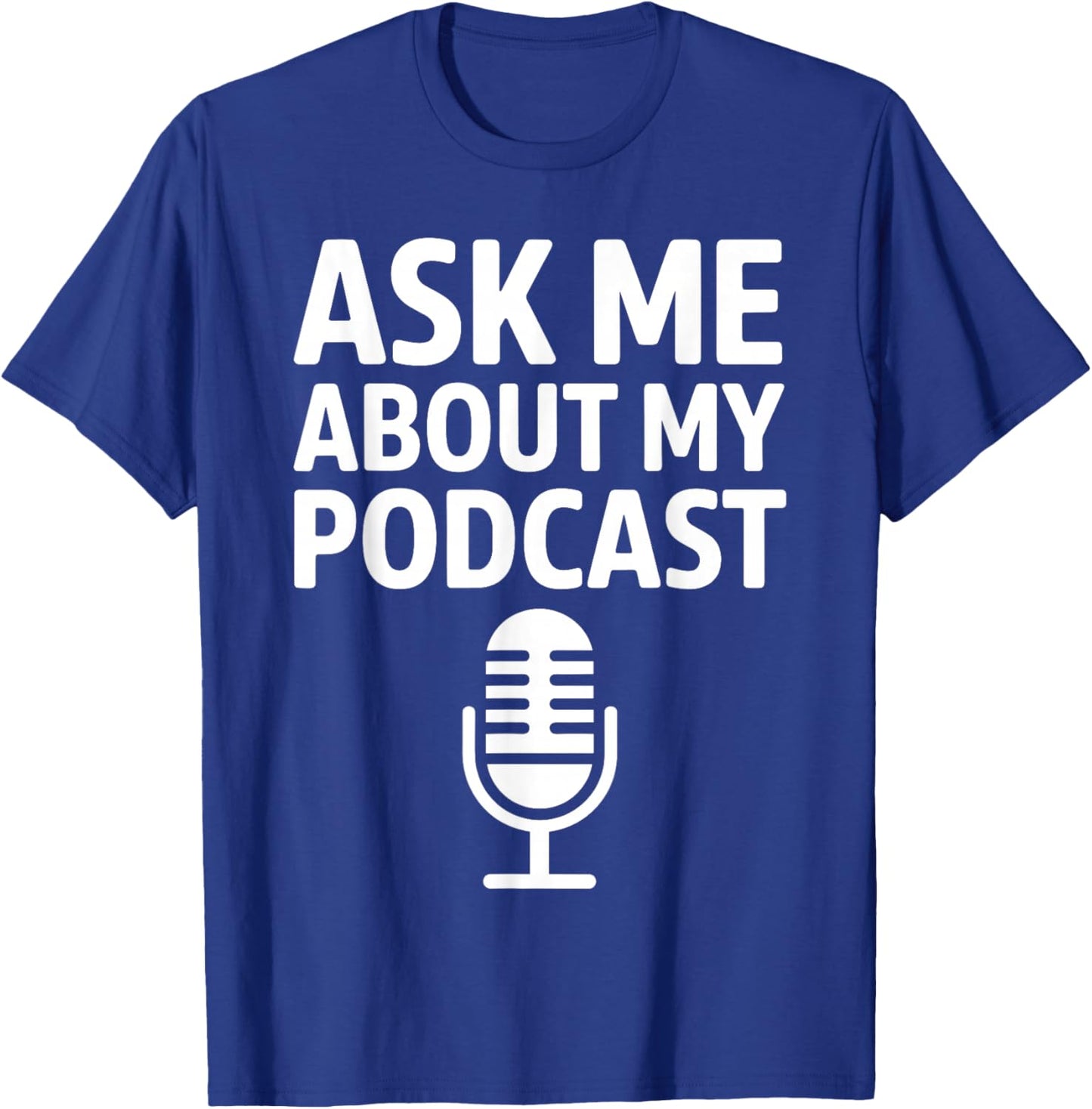 Podcast Art Women Podcasting Host Radio Podcaster T-Shirt - T-Shirt | Royal