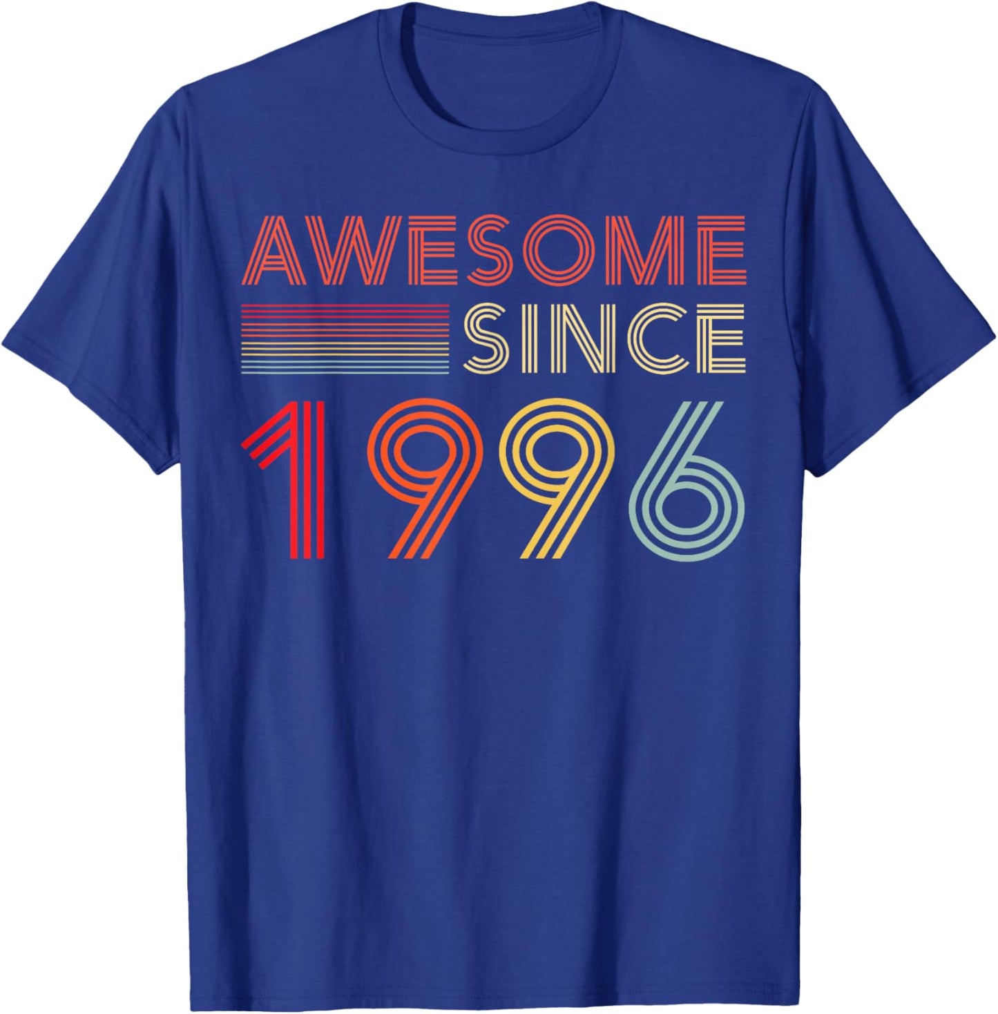 30 Birthday Decorations Men 30yr Awesome 1996 30th Birthday T-Shirt - T-Shirt | Royal