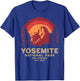 Yosemite National Park California USA Retro Vintage Nature T-Shirt - T-Shirt | Royal