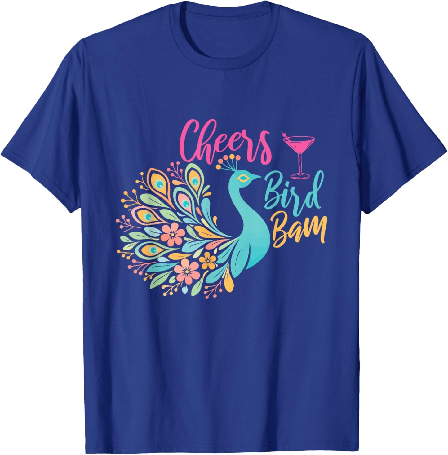 Cheers Bird Bam - Mahjong Lover Mah Jong Player T-Shirt - T-Shirt | Royal
