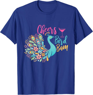 Cheers Bird Bam - Mahjong Lover Mah Jong Player T-Shirt - T-Shirt | Royal