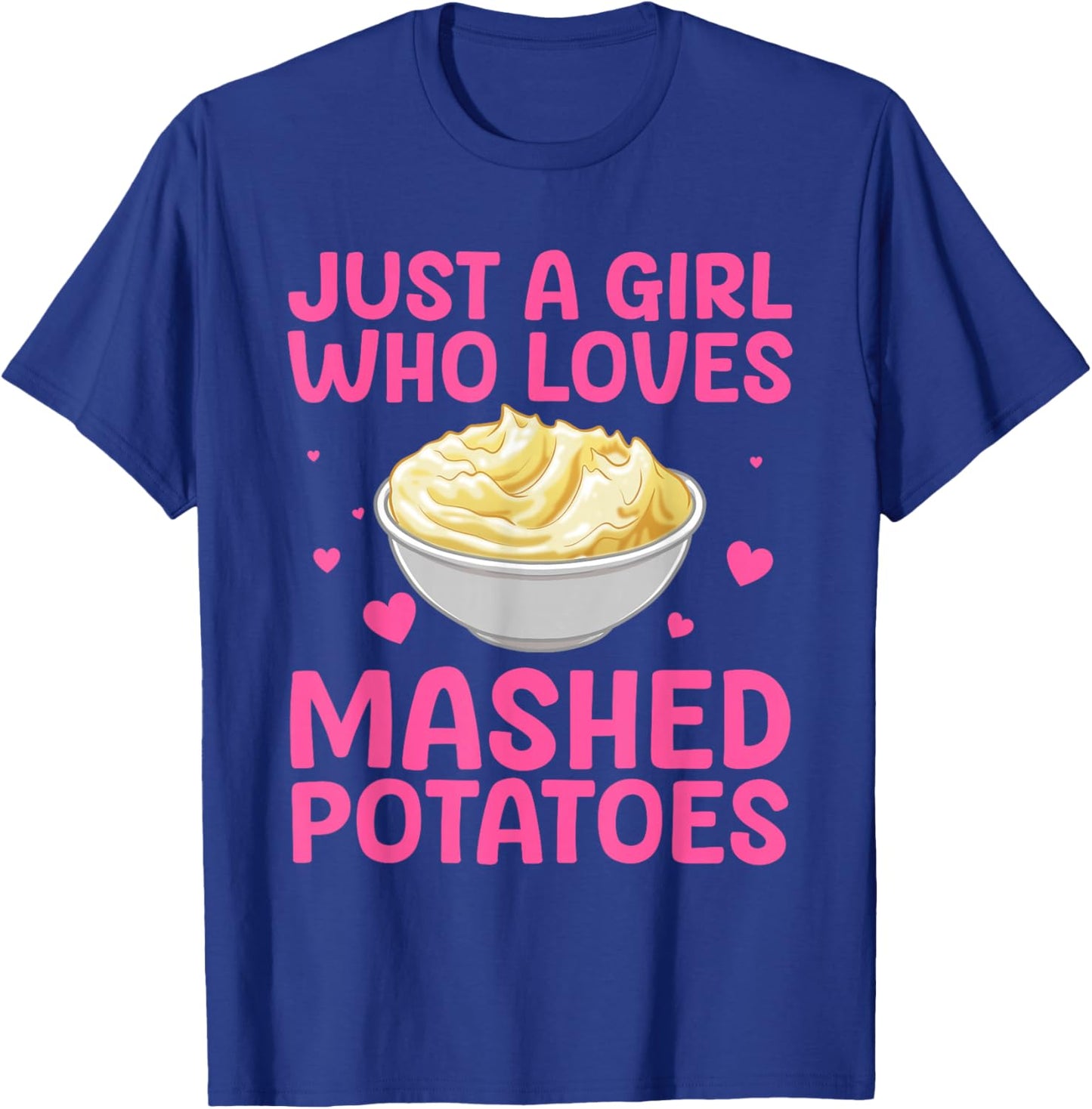 Mashed Potato Art Girls Thanksgiving Mashed Potato T-Shirt - T-Shirt | Royal