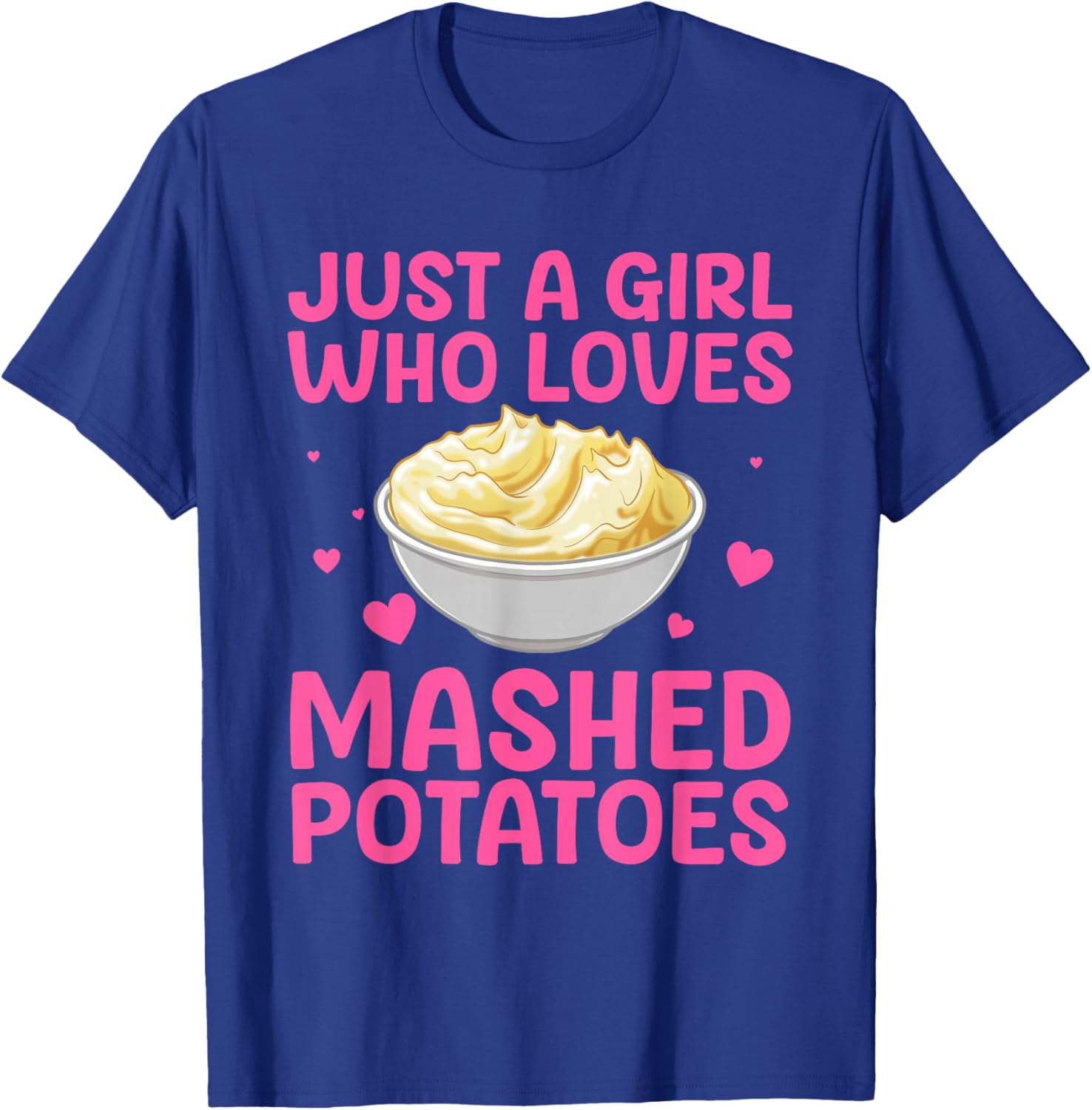 Mashed Potato Art Girls Thanksgiving Mashed Potato T-Shirt - T-Shirt | Royal