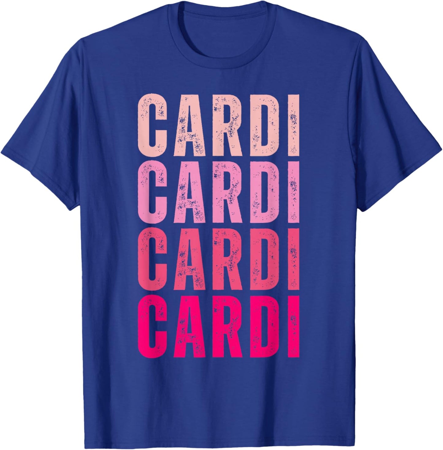 Vintage Cardi Personalized Name I Love Cardi T-Shirt - T-Shirt | Royal