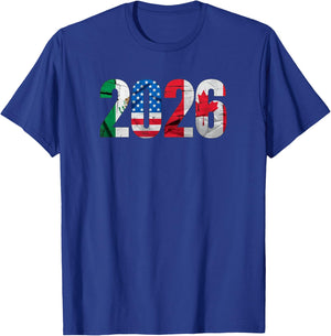 2026 International Football Design – Three Nations Flags T-Shirt - T-Shirt | Royal