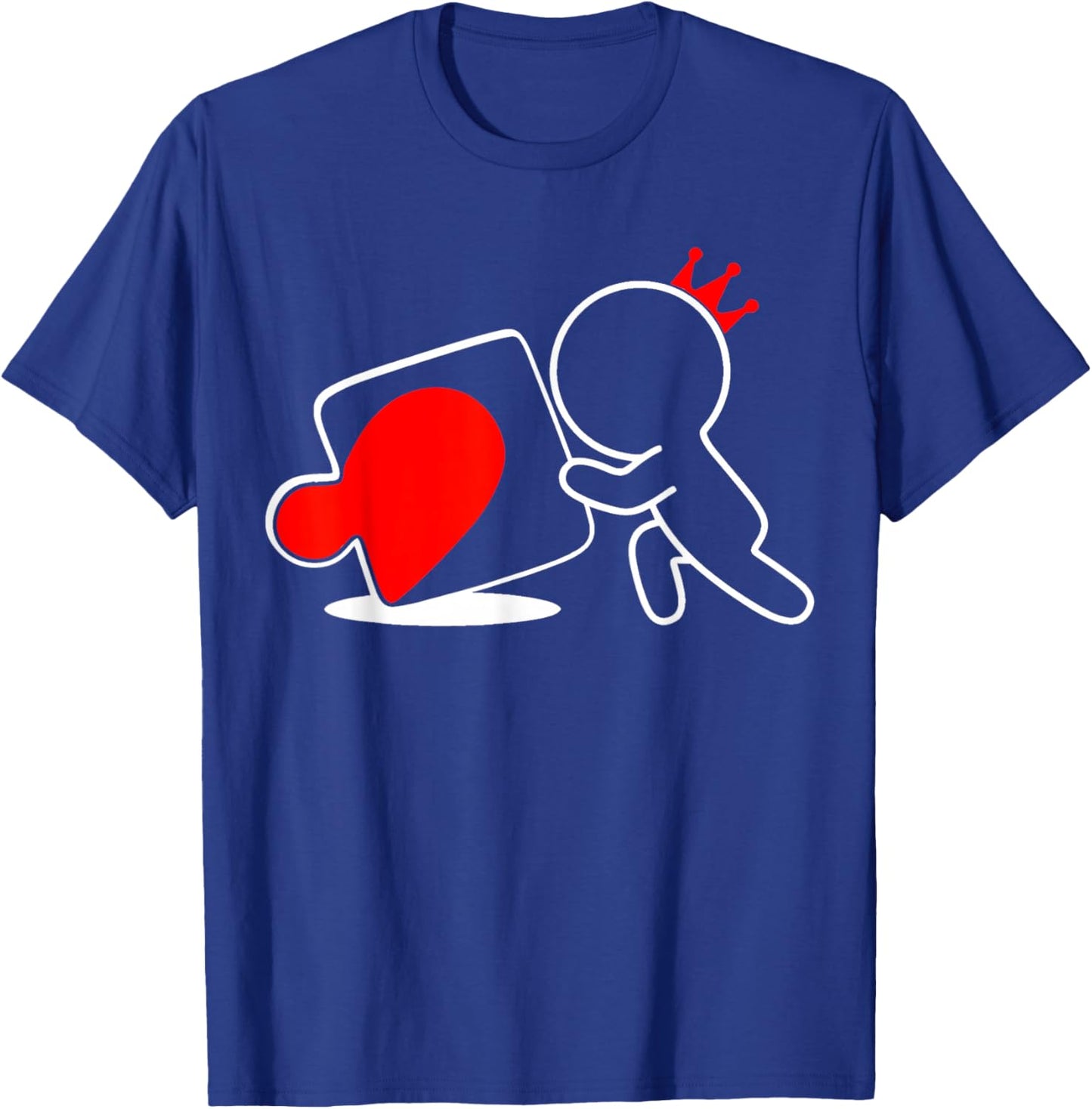 Missing Piece Heart Puzzle Couple Matching Valentine's Day T-Shirt - T-Shirt | Royal