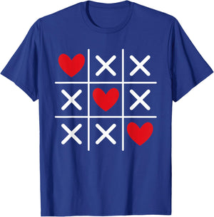 Cute Heart Valentines Day Graphic Love Hearts Boys Girls T-Shirt - T-Shirt | Royal