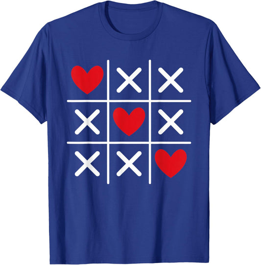 Cute Heart Valentines Day Graphic Love Hearts Boys Girls T-Shirt - T-Shirt | Royal