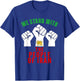 We Stand with Iranian People Raised Fists Flag T-Shirt - T-Shirt | Royal