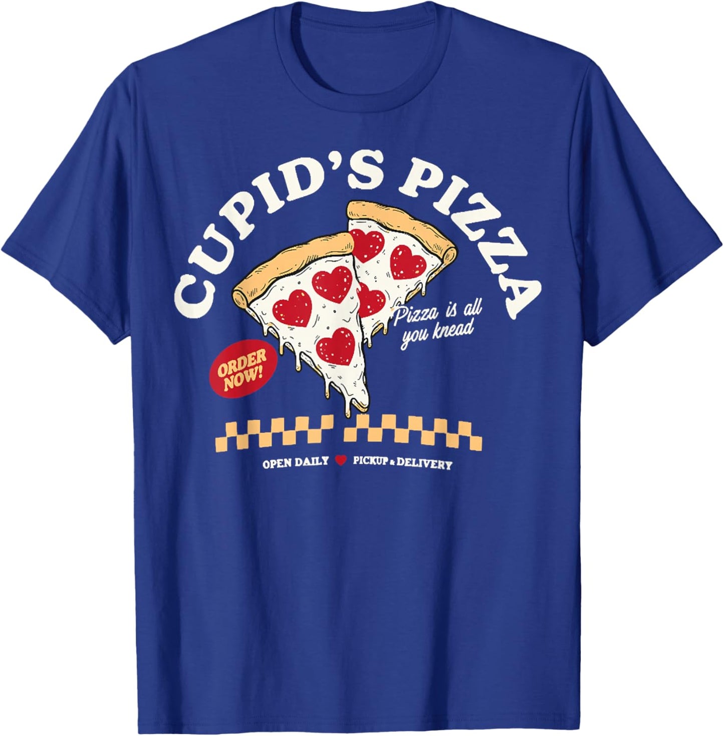 Funny Valentines Day Cupids’ Pizza Lover Outfit T-Shirt - T-Shirt | Royal