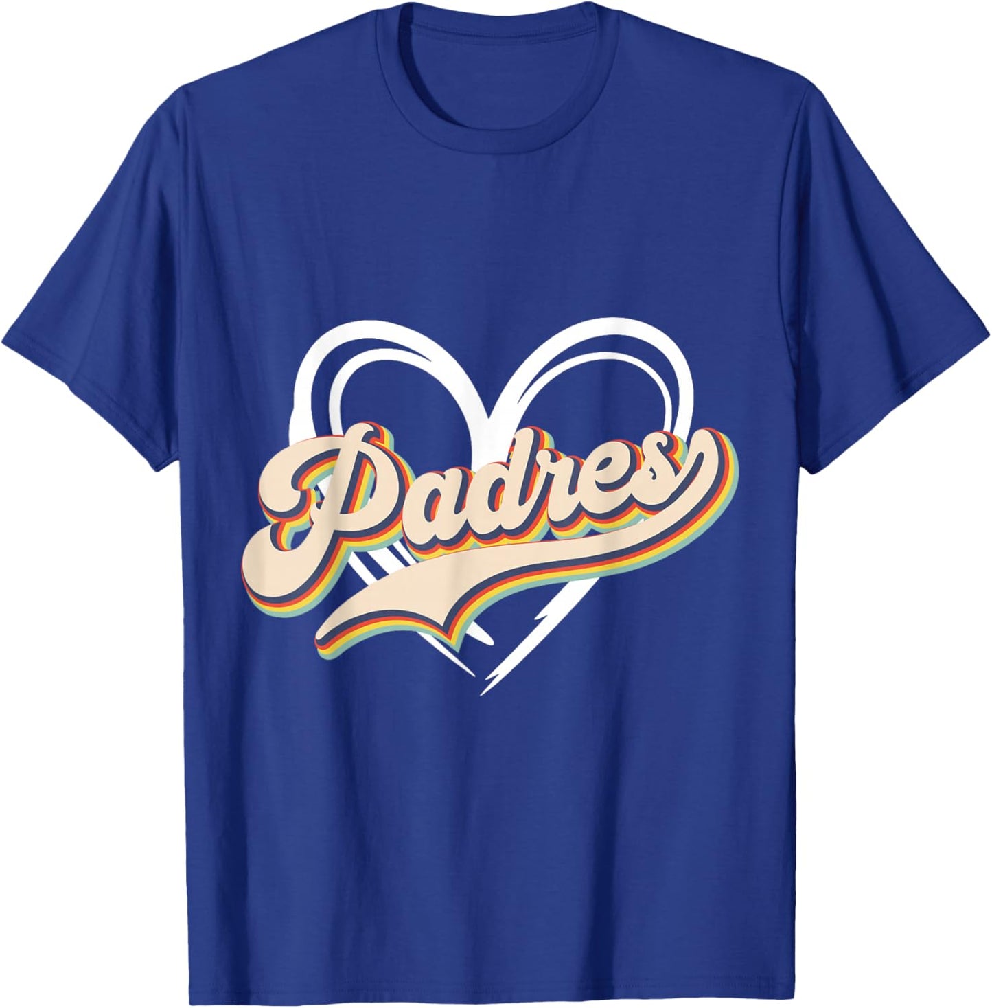 Vintage Padres First Name Padres Personalized Name Groovy T-Shirt - T-Shirt | Royal