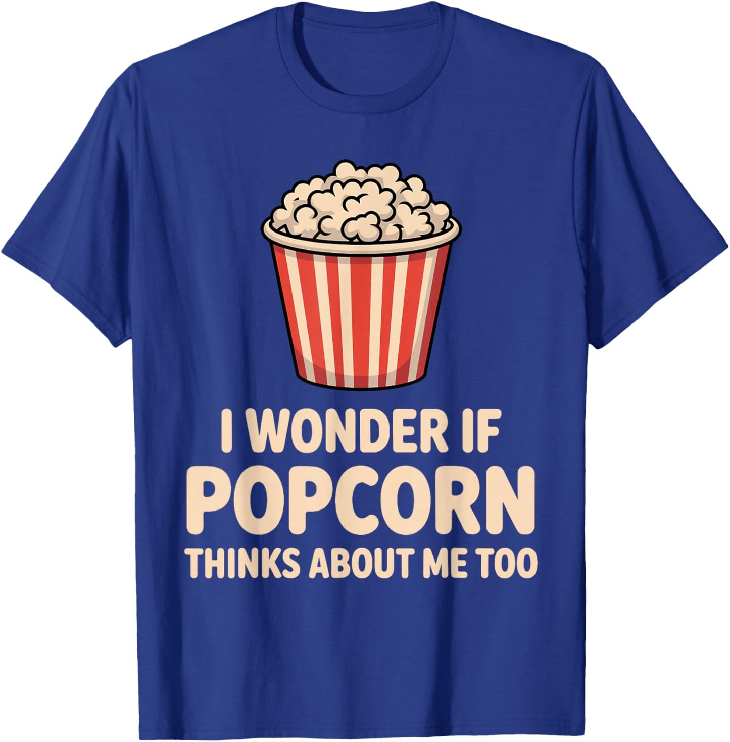 Funny Popcorn Themed Women Adults Kids Popcorn Lover T-Shirt - T-Shirt | Royal
