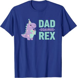 Mythical & Prehistoric Dad-osaurus Rex Dinosaur Dad Design T-Shirt - T-Shirt | Royal