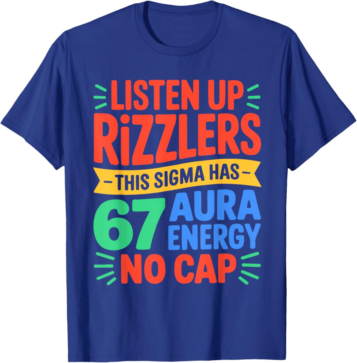 67 Meme Trendy Funny Six Seven Gen Alpha Z Boys Teens Kids T-Shirt - T-Shirt | Royal