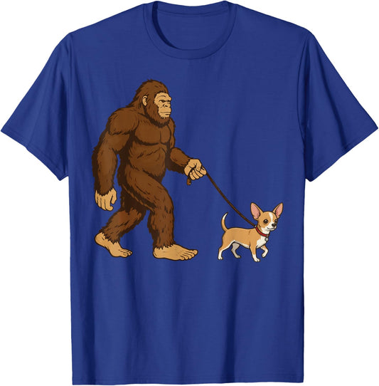 Bigfoot Chihuahua T-Shirt - T-Shirt | Royal