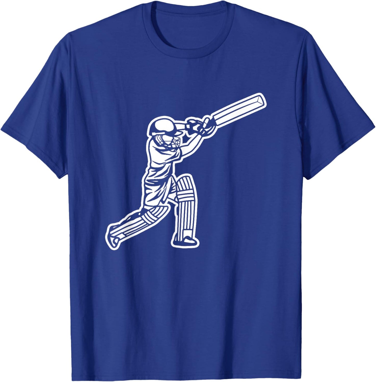 Funny Cricket Boy Cricketer Bat-and-Ball Game T-Shirt - T-Shirt | Royal