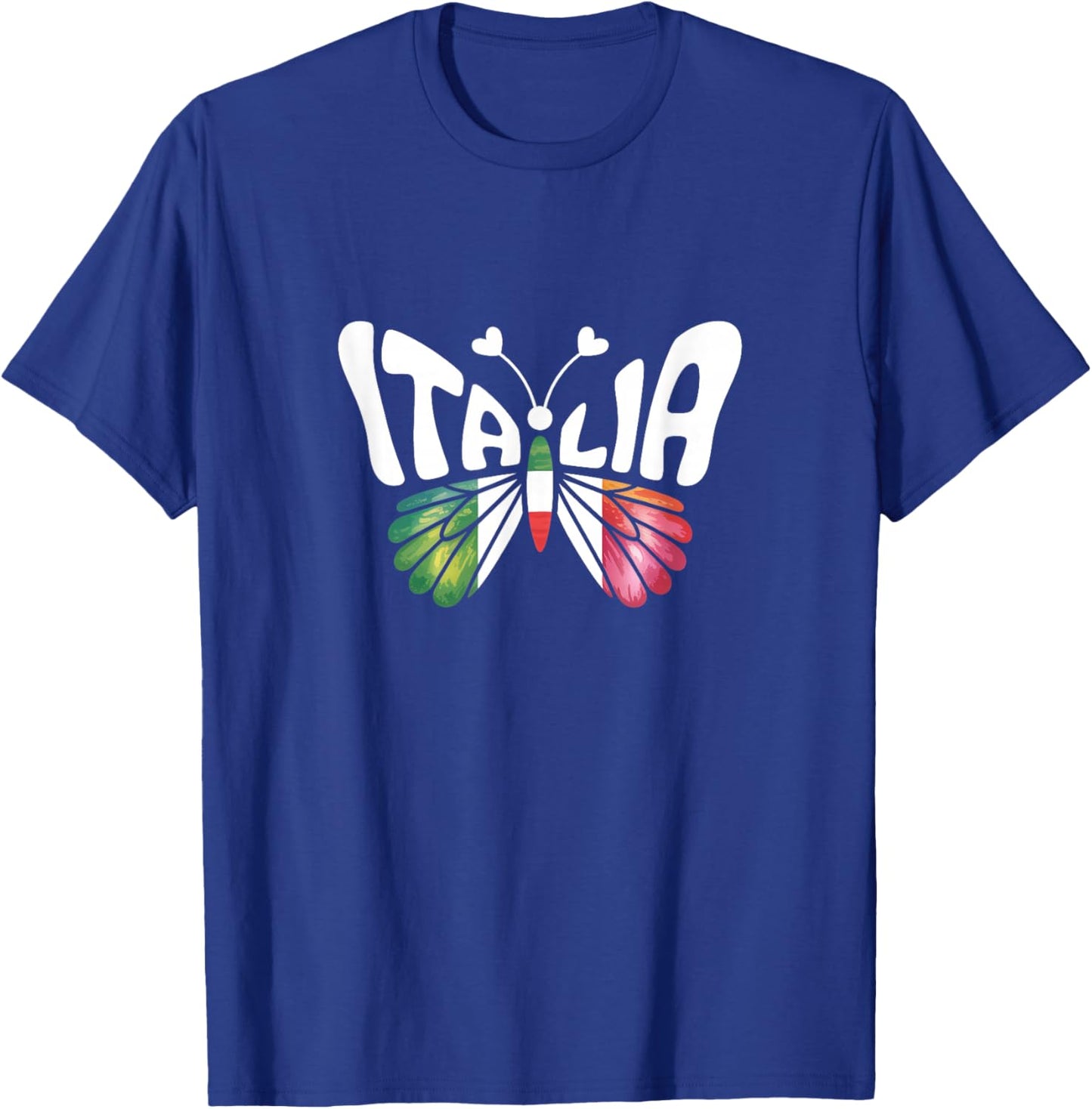 Italy Butterfly - Italian Flag Colors Souvenir T-Shirt - T-Shirt | Royal