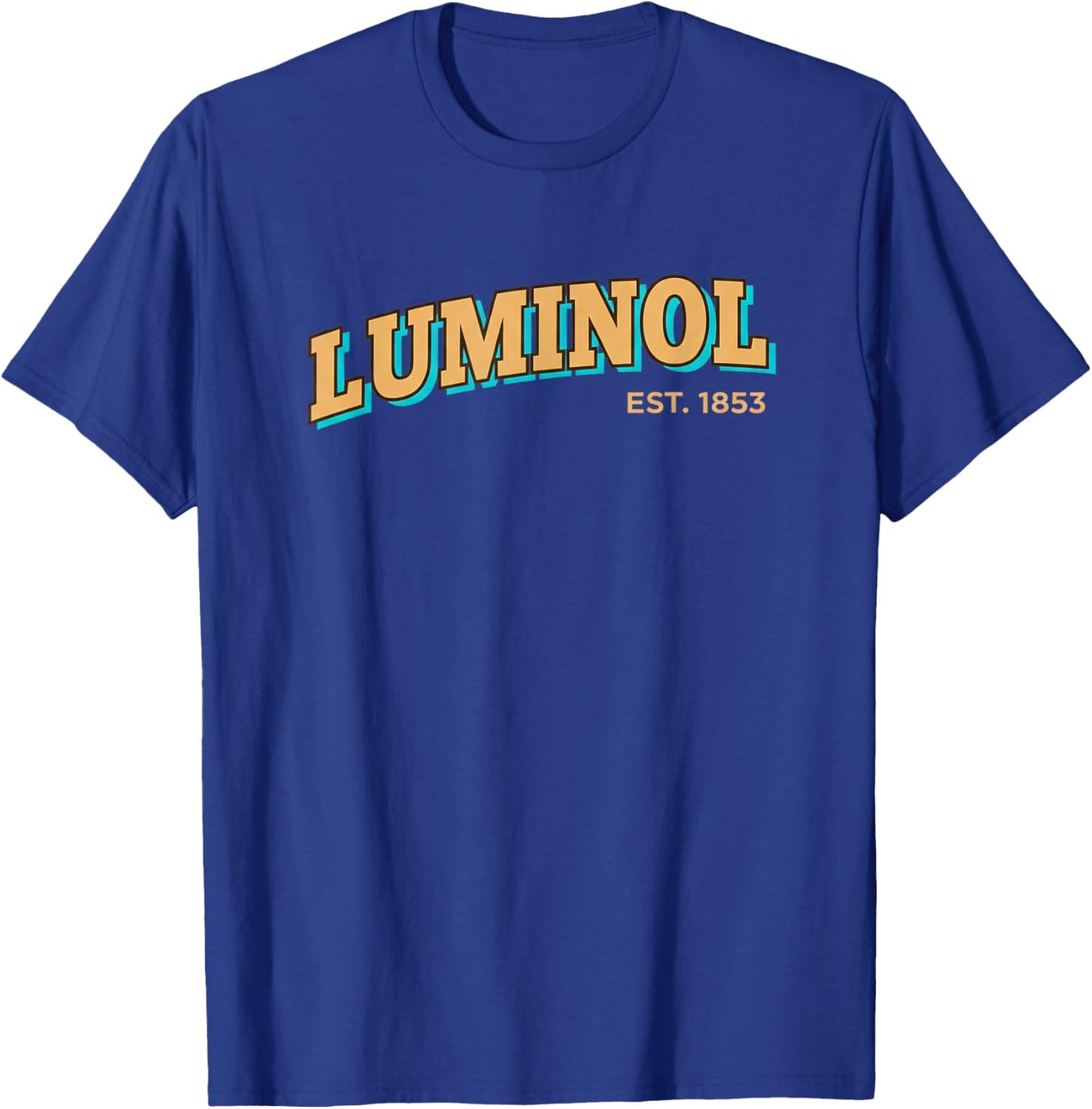 Science Mom LUMINOL EST. 1853 Vintage Chemistry Mom T-Shirt - T-Shirt | Royal