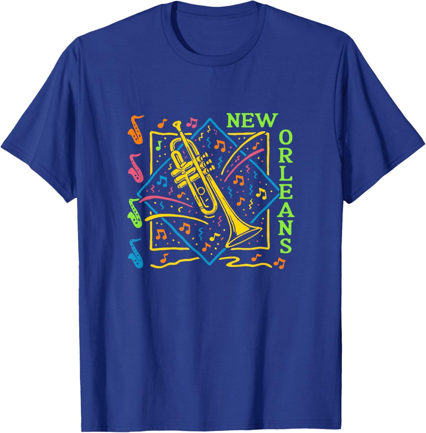 New Orleans Music Souvenirs Graphic T-Shirt - T-Shirt | Royal