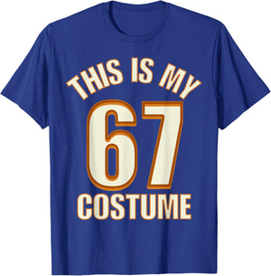 This is My Halloween 67 Costume Lazy Brainrot Meme Boys Kids T-Shirt - T-Shirt | Royal