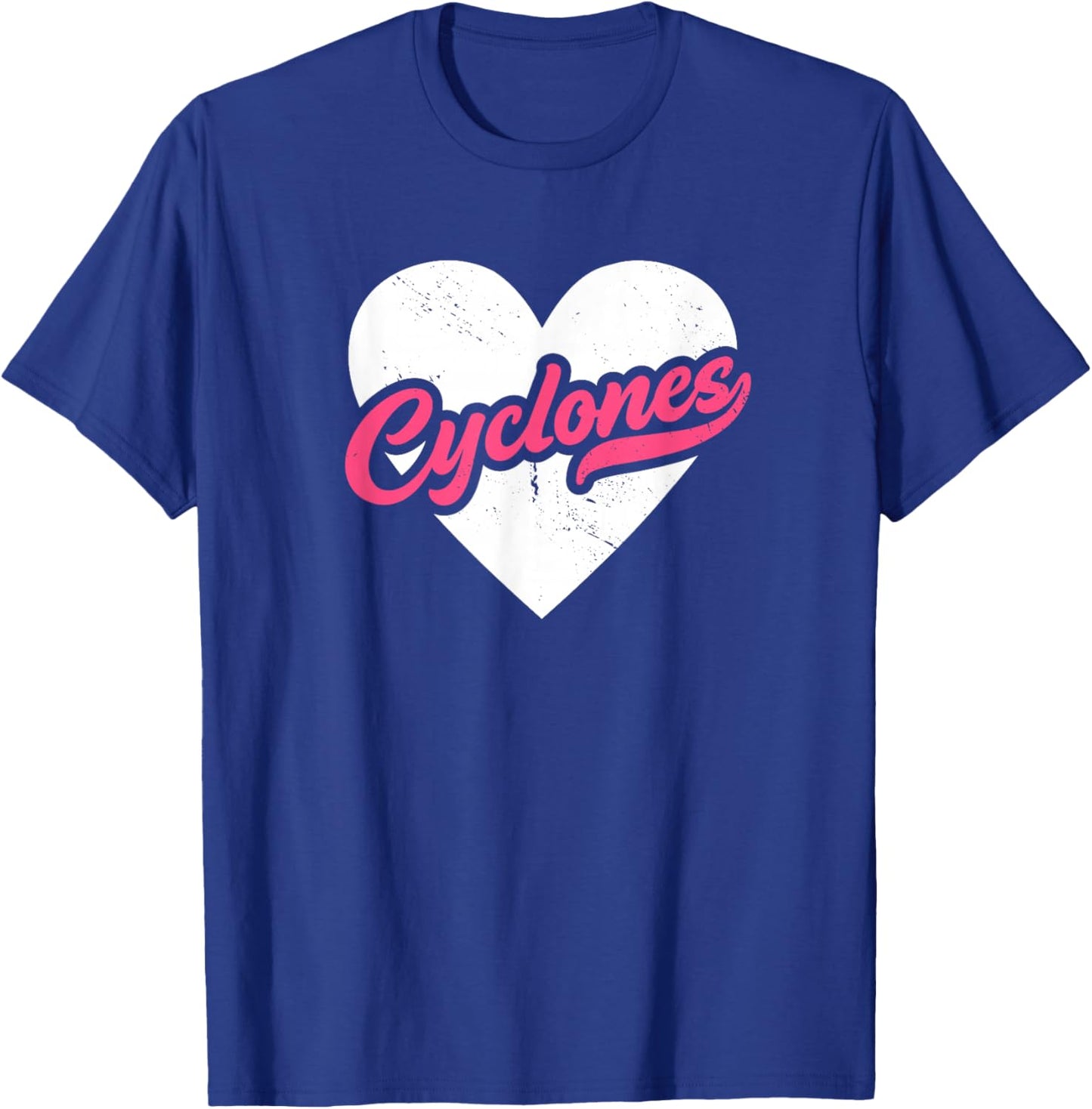 Vintage Cyclones School Spirit Go Cyclones Love T-Shirt - T-Shirt | Royal