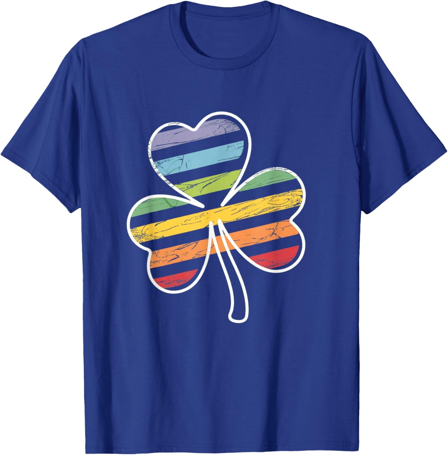 St Patrick's Day Parade Gay Pride Shamrock Pride Flag LGBTQ T-Shirt - T-Shirt | Royal