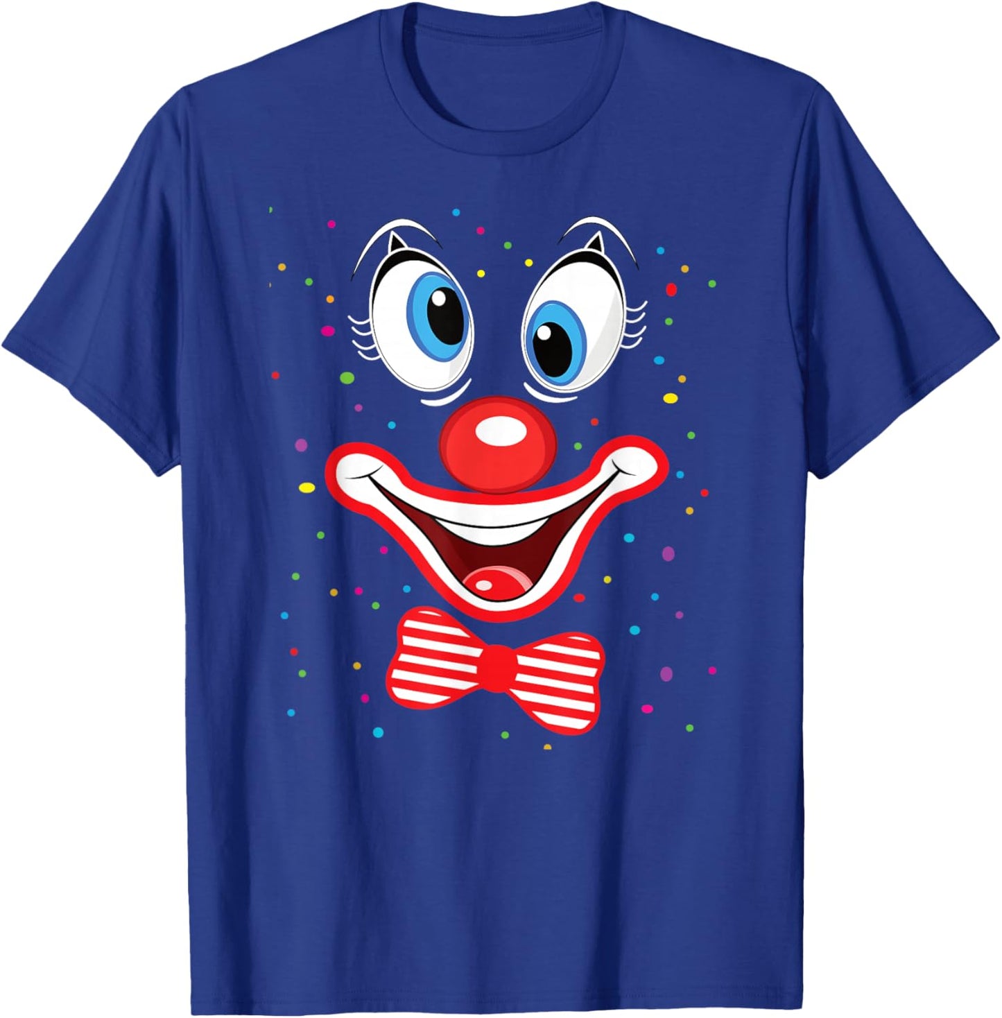 Carnival Clown Face Circus Costume Kids Men Women Carnivals T-Shirt - T-Shirt | Royal