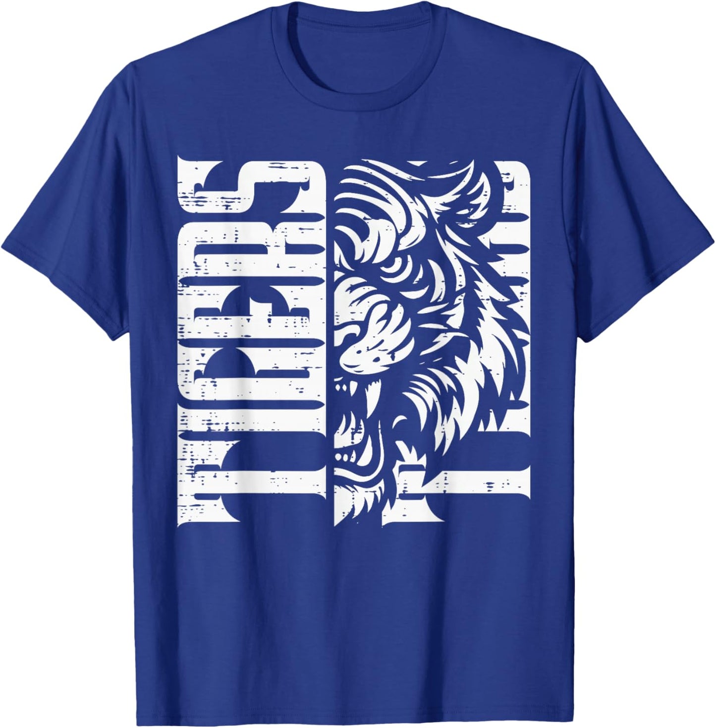 Tiger Women Kids Boys Girls Youth Men Teen T-Shirt - T-Shirt | Royal