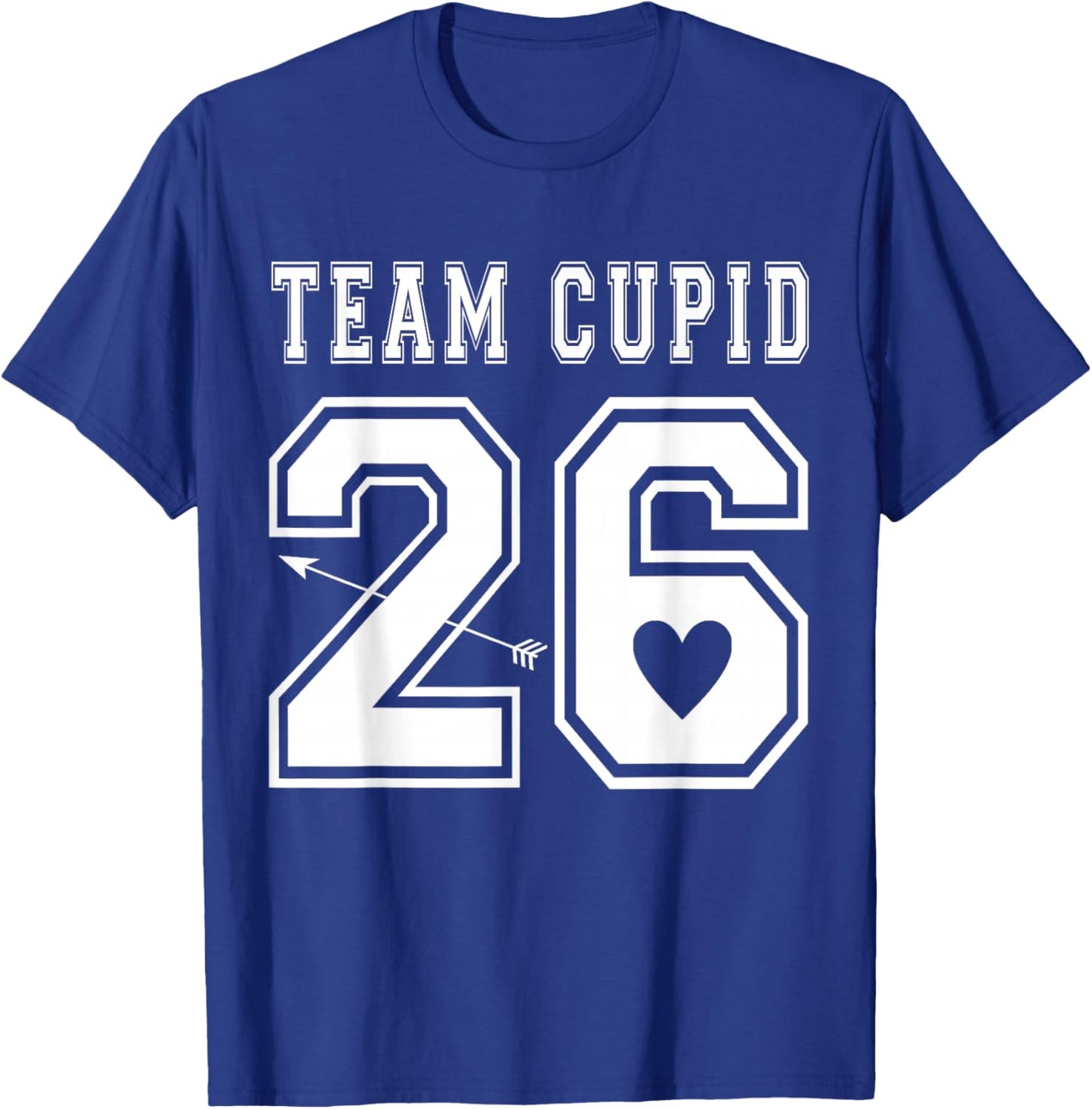 2026 Team Cupid Valentines Day Sports Jersey Style T-Shirt - T-Shirt | Royal