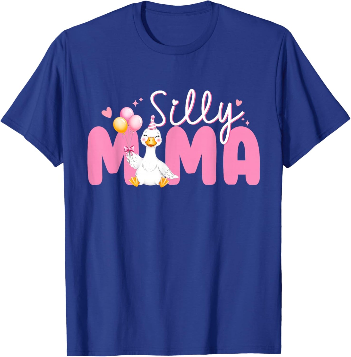 Silly Mama Goose Mama 1st Birthday Family Matching Party T-Shirt - T-Shirt | Royal