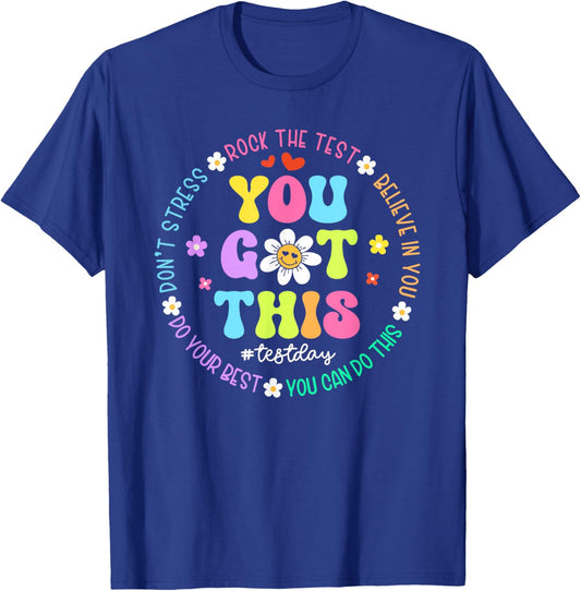 You Got This Don't Stress Rock The Test Test Day Teacher Kid T-Shirt - T-Shirt | Royal