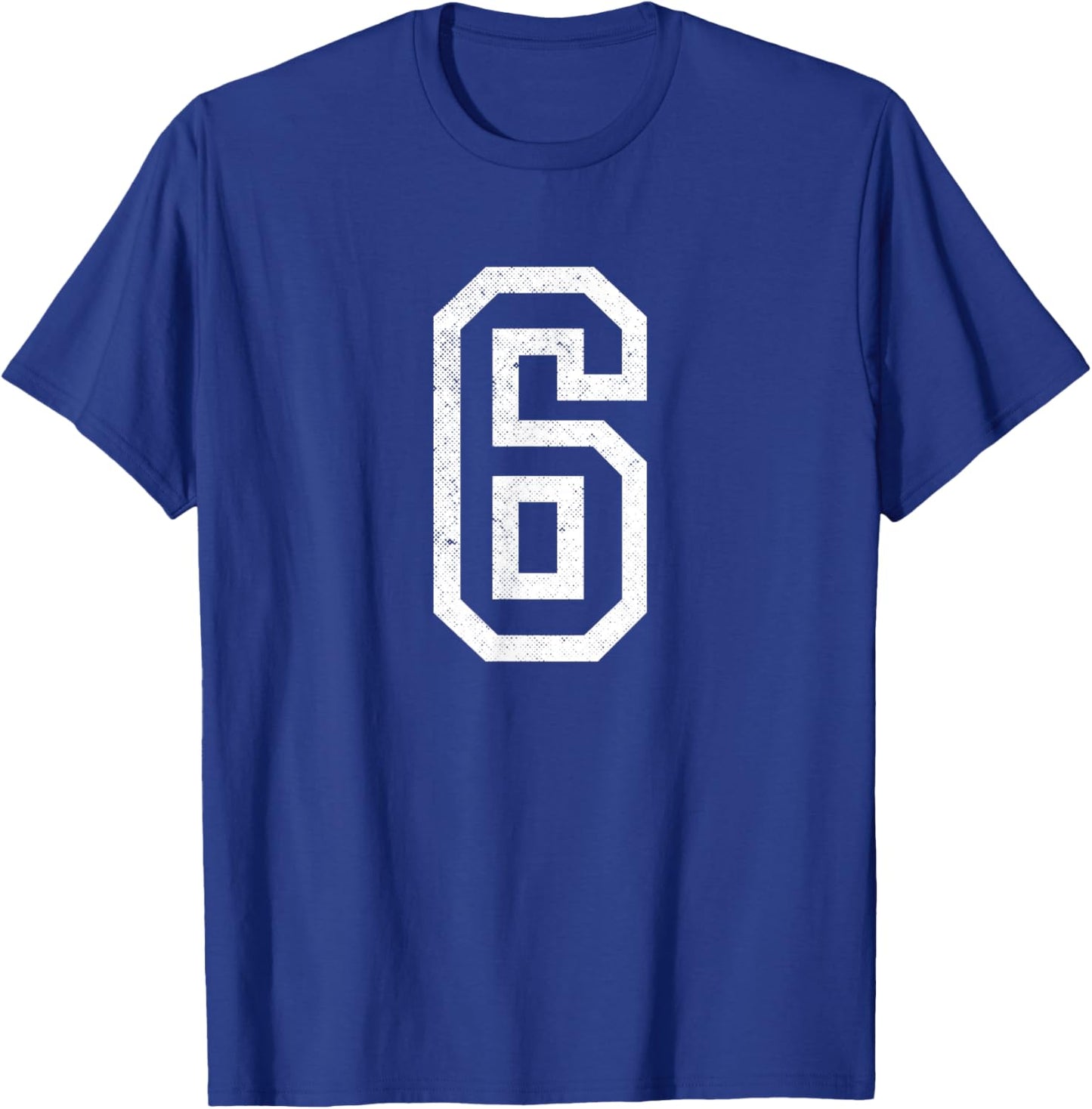 Number 6 Six Funny Trendy Gen Alpha Meme Slang Boys Girls T-Shirt - T-Shirt | Royal