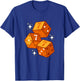 Orange Color Lucky Heart Orange Graphic T-Shirt - T-Shirt | Royal