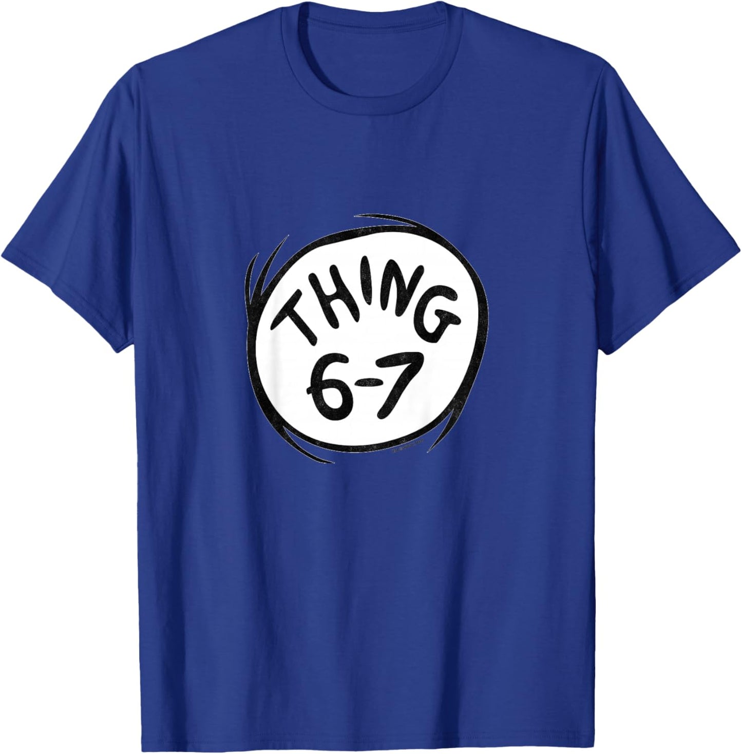 The Cat in The Hat Signature Collection Thing 6-7 Youth T-Shirt - T-Shirt | Royal