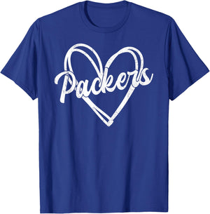 Retro Packers Vintage Heart T-Shirt - T-Shirt | Royal