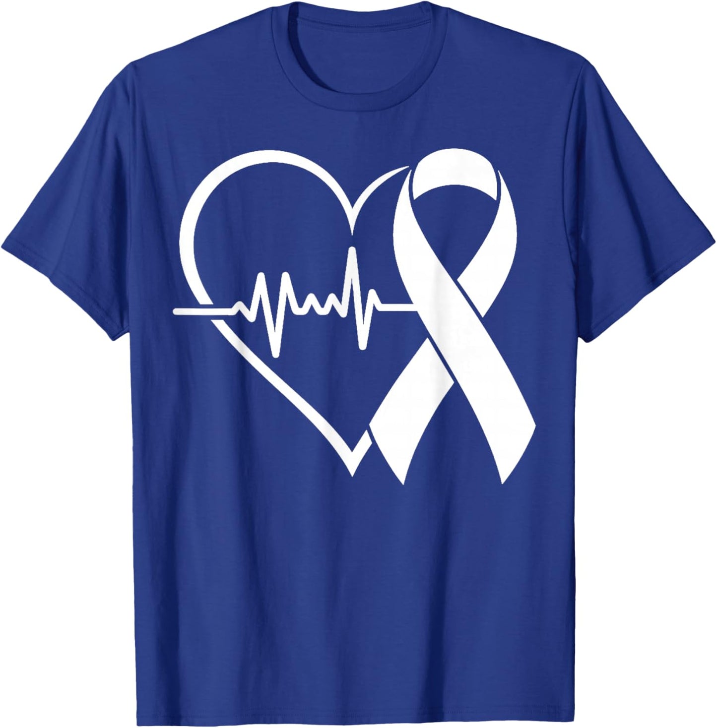 American Heart Disease Awareness Month Ribbon Go Red Heart T-Shirt - T-Shirt | Royal
