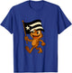Puerto Rico Frog Cute Coquí Frog with Black and White Flag T-Shirt - T-Shirt | Royal