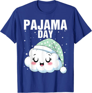 Pajama Day School Spirit Week Fun Cloud Teacher Student Cute T-Shirt - T-Shirt | Royal