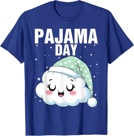 Pajama Day School Spirit Week Fun Cloud Teacher Student Cute T-Shirt - T-Shirt | Royal