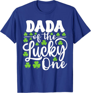 Dada of The Lucky One First Birthday St Patrick's Day T-Shirt - T-Shirt | Royal