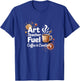 Creative Art Teacher Coffee Enthusiast Teacher Life T-Shirt - T-Shirt | Royal