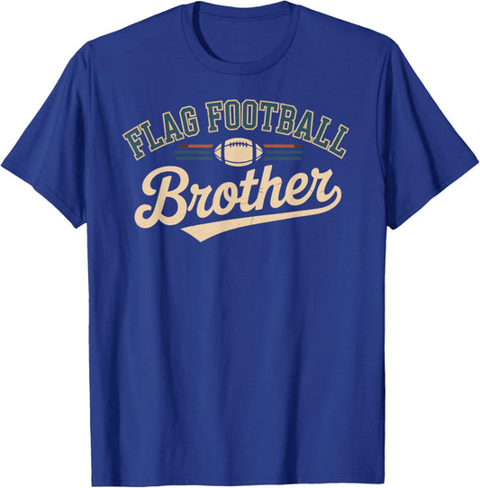 Flag Football Brother T-Shirt - T-Shirt | Royal