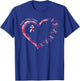 Breast Cancer Heart Dragonflies Awareness Women Kids Men T-Shirt - T-Shirt | Royal