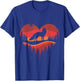Fox Heart Valentines Animal Fox Lover Men Women Girls Kids T-Shirt - T-Shirt | Royal