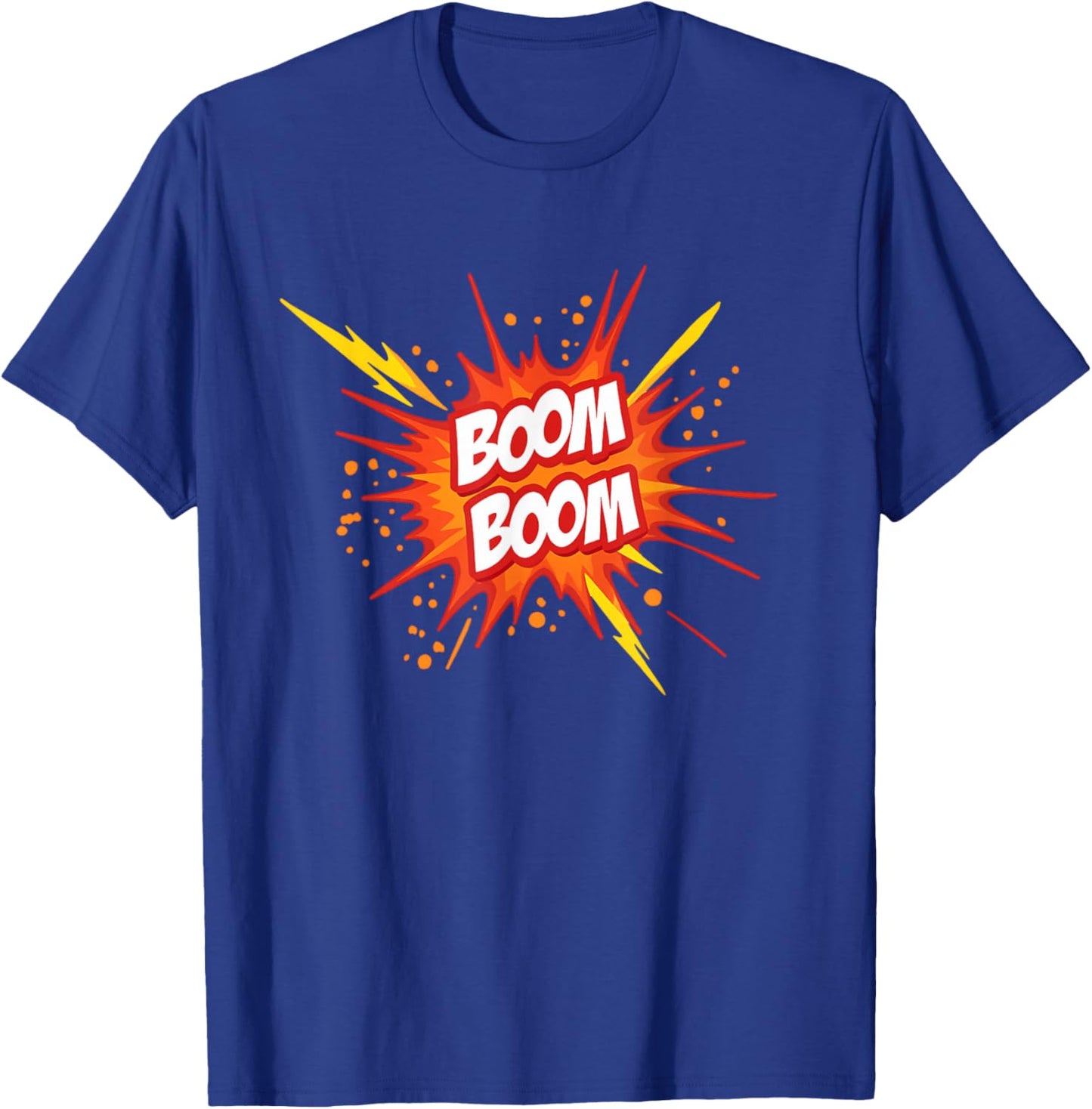 Boom Boom Design for Kids Party Fun Playful Style T-Shirt - T-Shirt | Royal