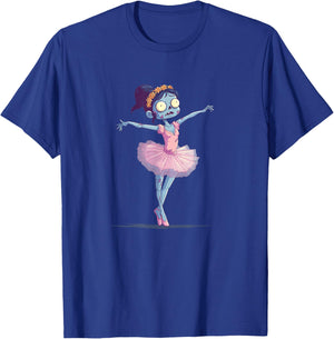 Awesome Dancing Zombie Costume for Halloween Ballerina T-Shirt - T-Shirt | Royal